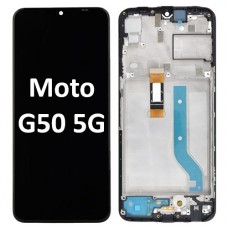 Motorola  Moto G50 5G (2021) LCD touch screen with frame (Original Service Pack) [Black] 5D68C18927